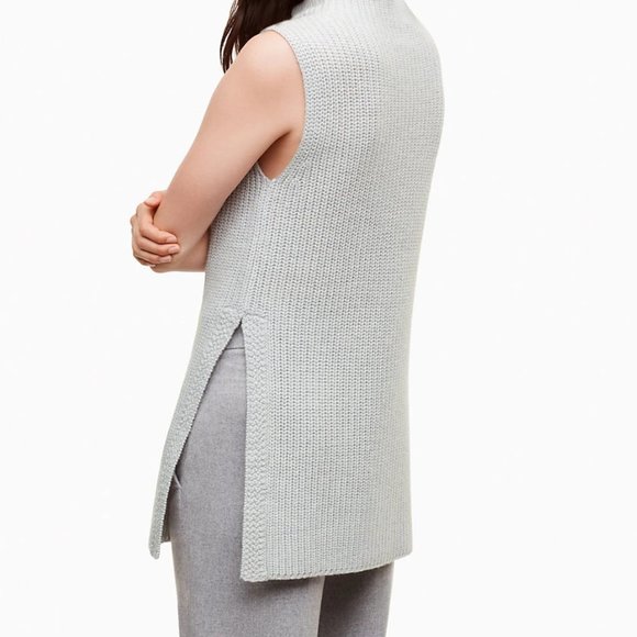 Wilfred Sleeveless Gray Wool Sweater XXS Like New - Picture 7 of 8